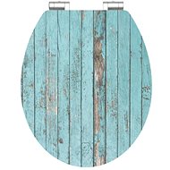 SCHÜTTE BLUE WOOD MDF HG, Soft Close - Toilet Seat