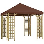 Gazebo 3 x 3 m brown - Garden Gazebo