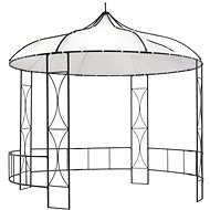 Gazebo 300 x 290 cm white round - Garden Gazebo