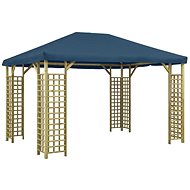 Gazebo 4 x 3 m blue - Garden Gazebo