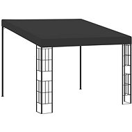 Gazebo to the wall 3 x 3 m anthracite textile - Garden Gazebo