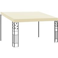 Gazebo to the wall 4 x 3 x 2.5 m cream - Garden Gazebo