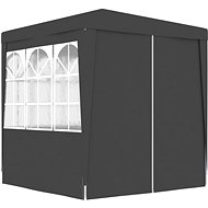 Professional party tent with sides 2x2 m anthracite 90 g / m2 - Garden Gazebo