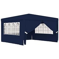 Professional party tent with sides 4 x 4 m blue 90 g / m2 - Garden Gazebo