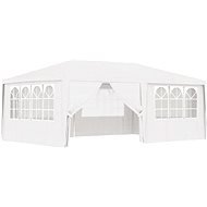 Professional party tent with sides 4 x 6 m white 90 g / m2 - Garden Gazebo