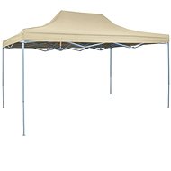 Scissor folding tent 3 x 4.5 m cream white - Garden Gazebo