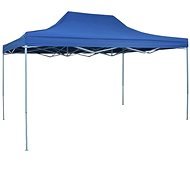 Scissor folding tent 3 x 4.5 m blue - Garden Gazebo
