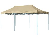 Scissor folding tent 3 x 6 m creamy white - Garden Gazebo