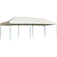 Folding scissor party tent 3 x 9 m cream - Garden Gazebo