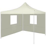 Folding tent with 2 walls 3 x 3 m cream - Garden Gazebo