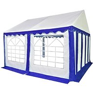Garden gazebo PVC 3 x 4 m blue-white - Garden Gazebo