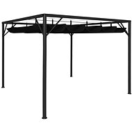 Garden gazebo with retractable roof 3 x 3 m anthracite - Garden Gazebo