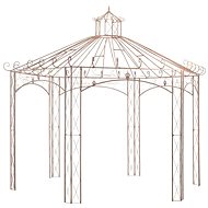 Garden Gazebo Antique Brown 4m Iron - Garden Gazebo