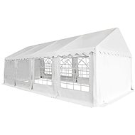 Garden arbor, PVC, 4x8 m, white - Garden Gazebo