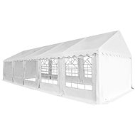 Garden Pavilion, PVC, 5x10m, White - Garden Gazebo