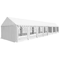 Garden Pavilion, PVC, 6x14m, White - Garden Gazebo