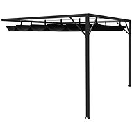Garden wall gazebo with retractable roof 3x3m anthracite - Garden Gazebo