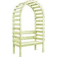 Garden Pergola with Bench 130x60x230cm Impregnated Pine - Garden Bench