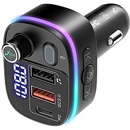Blitzwolf BW-BC2 Bluetooth FM Transmitter autonabíječka, 2x USB / USB-C, PD QC, černá - FM Transmitter