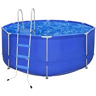 Round Pool with Steel Frame 367 x 122cm with Ladder - Pool