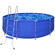 Round Pool with Steel Frame 457 x 122 cm with Ladder - Pool