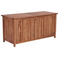 Garden Storage Box 120 x 50 x 58cm Solid Teak Wood - Garden Bbox