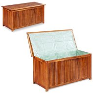 Garden Storage Box 150 x 50 x 58cm Solid Acacia Wood - Garden Bbox