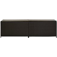 Garden Storage Box Polyratan 200 x 50 x 60cm Brown - Garden Bbox