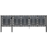 Zahradní brána ocel 400×100 cm černá 144388 - Brána