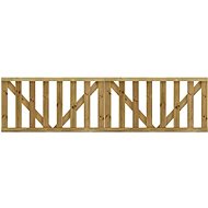 Garden 2-leaf slatted gate impregnated pine 150x80 cm - Gate