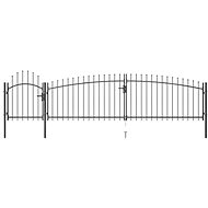 Garden 2-leaf gate impregnated pine 150×120 cm 45161 - Gate