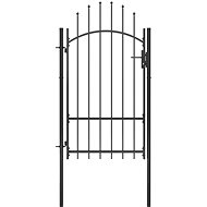 Garden gate steel 1×2,2 m black - Fence Gate
