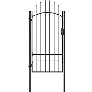 Garden gate steel 1×2,5 m black - Fence Gate