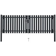 Dvoukřídlá plotová branka ocelová 306×150 cm antracitová - Gate