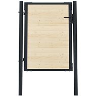 Plotová branka ocel a smrkové dřevo 107×175 cm - Branka k plotu