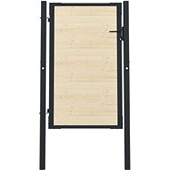 Plotová branka ocel a smrkové dřevo 107×200 cm - Branka k plotu