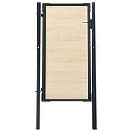 Plotová branka ocel a smrkové dřevo 107×225 cm - Branka k plotu