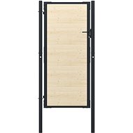 Plotová branka ocel a smrkové dřevo 107×250 cm - Branka k plotu