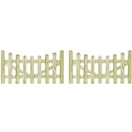 Garden 2-leaf gate impregnated pine 150×80 cm - Gate