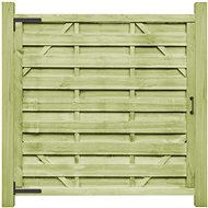 Garden 2-leaf gate impregnated pine 150x150 cm green - Fence Gate