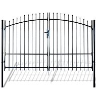 Dvoukřídlá plotová brána s hroty nahoře 300×248 cm - Brána