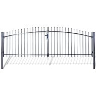 Dvoukřídlá plotová brána s hroty nahoře 400×200 cm - Brána