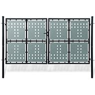 Černá dvoukřídlá plotová brána 300×250 cm - Gate