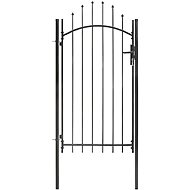 Garden gate steel 1×2,45 m black - Fence Gate