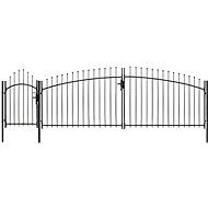Zahradní brána ocel 1,5×5 m černá - Brána