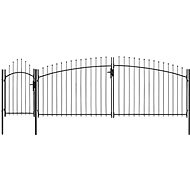 Zahradní brána ocel 2×5 m černá - Brána