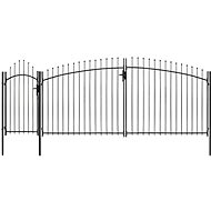Zahradní brána ocel 2,45×5 m černá - Brána