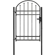 Zahradní branka s obloukem ocelová 100×150 cm černá - Fence Gate