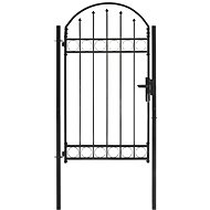 Zahradní branka s obloukem ocelová 100×175 cm černá - Fence Gate