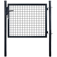 Garden fence gate galvanized steel 85,5×75 cm grey - Fence Gate